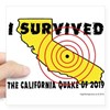 California Earthquake Sticker