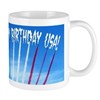 Happy Birthday USA Mugs
